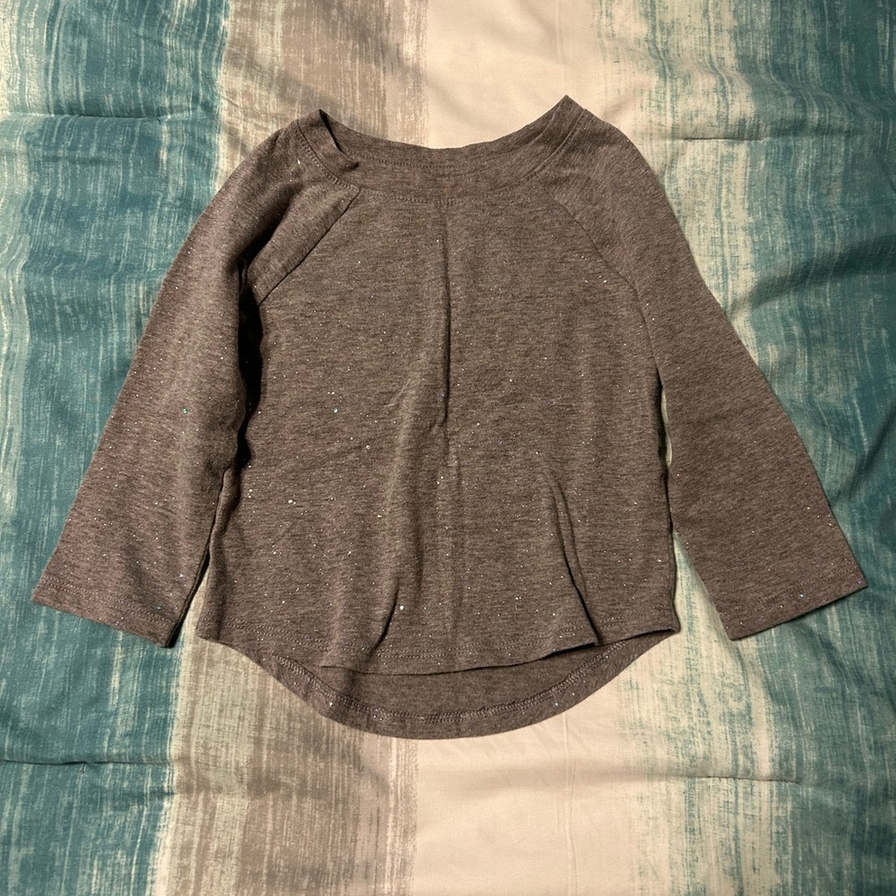 Cat & Jack 18 Month Gray Sparkly Longsleeve
